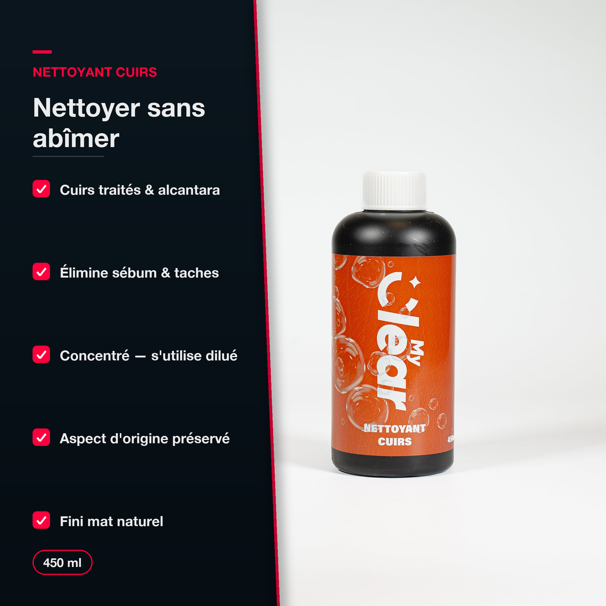 Nettoyant cuir automobile 450 ml