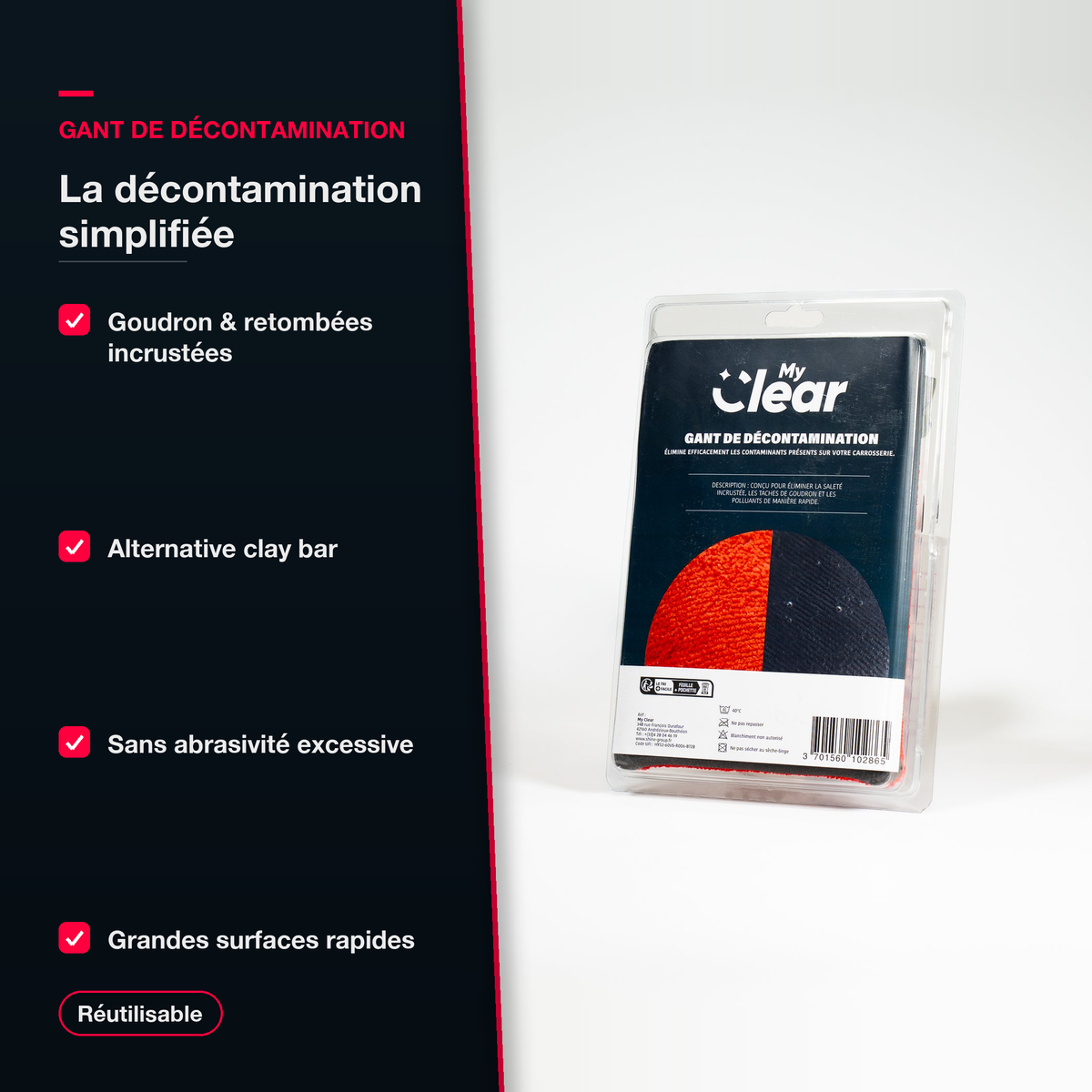 Gant de décontamination carrosserie