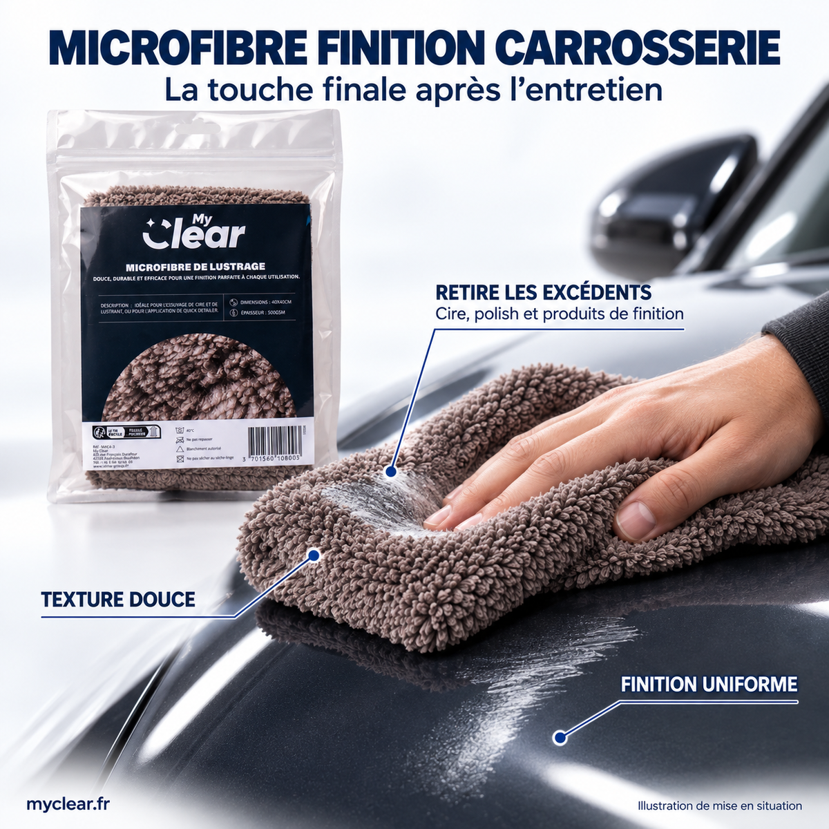 Microfibre pour Finition Carrosserie